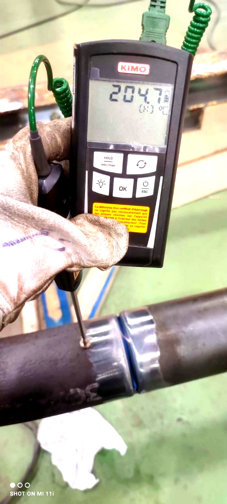 Soudure industrielle détail